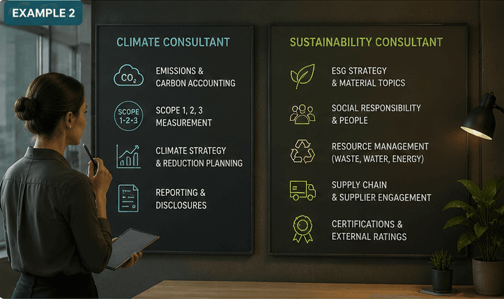 Climate Consultant vs Sustainability Consultant: What’s the Difference?